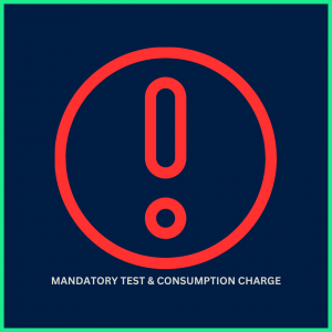 1 off Mandatory Testing & Consumption Charge