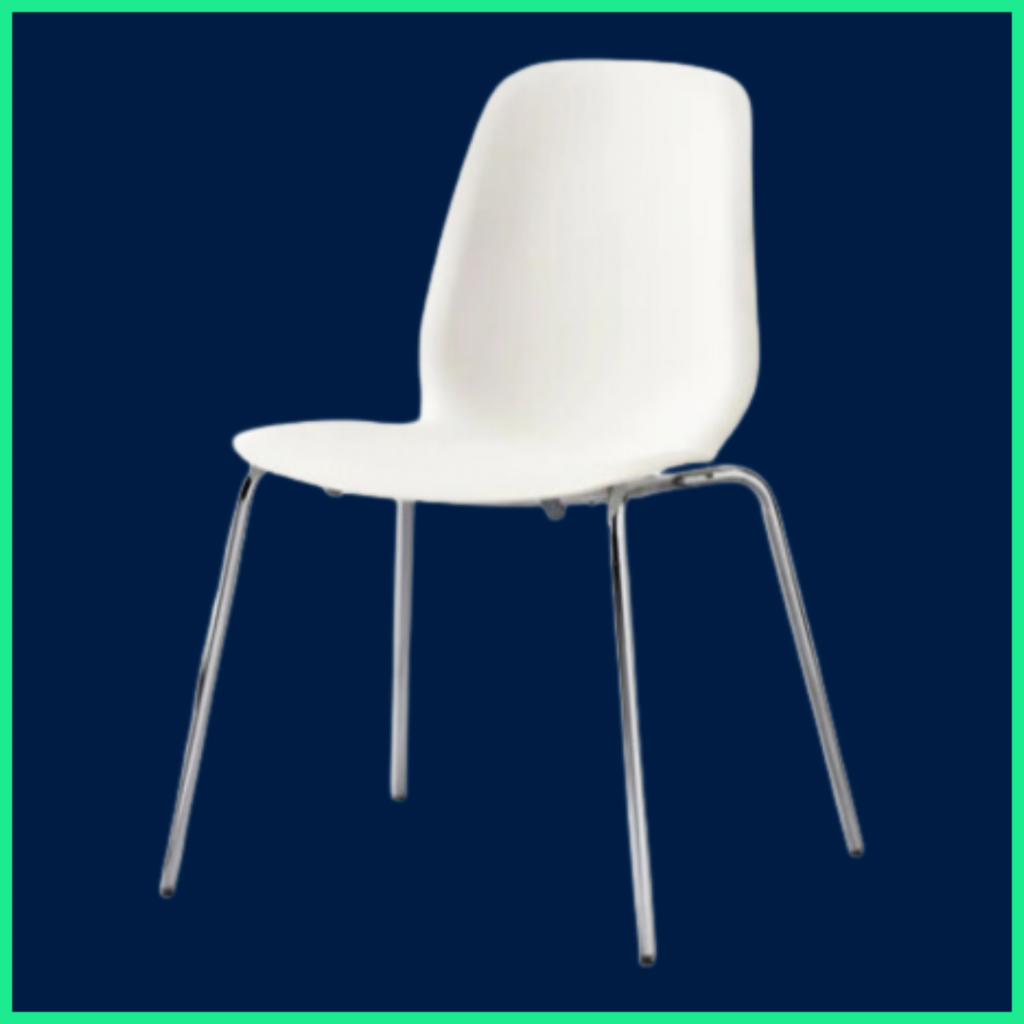 White Scooped-Seat Chair (CH34-WHI)