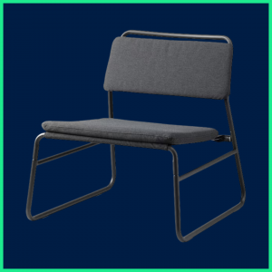 Dark Grey Lounge Chair (LO10-GRY)